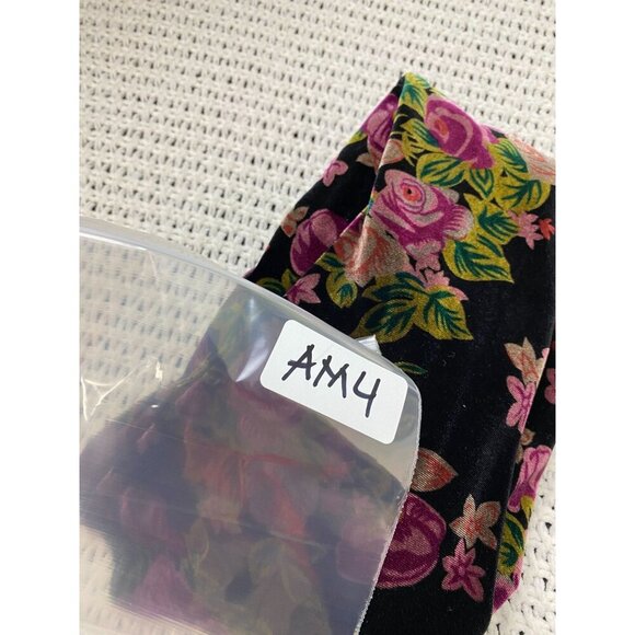 Vintage Jeanology Long sleeve Rose Floral Velvet Button Up Top Women 6 retro - Picture 4 of 10